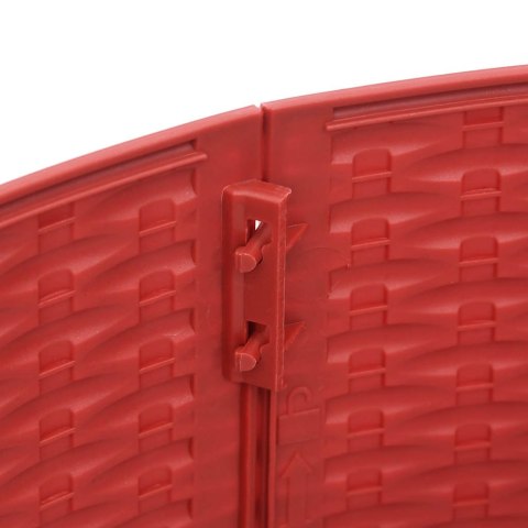 OSŁONA POD CHOINKĘ CZERWONA Ø56X23CM PLASTIKOWA