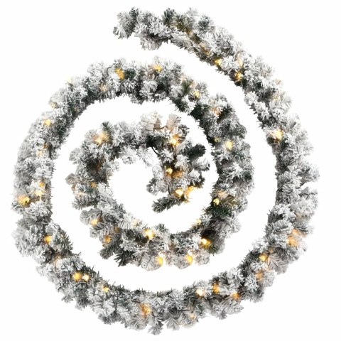 ŚWIĄTECZNA GIRLANDA Z LAMPKAMI LED ZIELONA 10M PVC