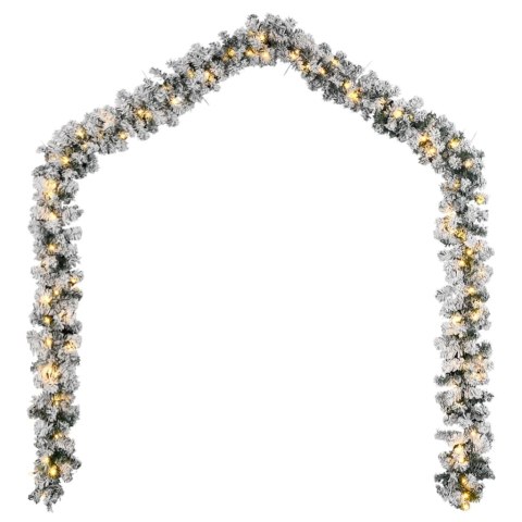 ŚWIĄTECZNA GIRLANDA Z LAMPKAMI LED ZIELONA 10M PVC