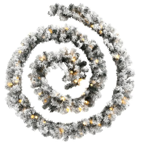 ŚWIĄTECZNA GIRLANDA Z LAMPKAMI LED ZIELONA 20M PVC