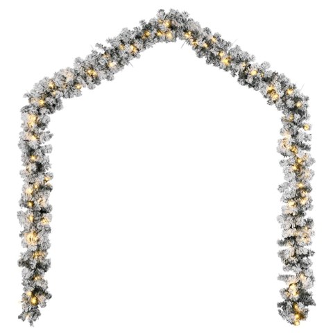 ŚWIĄTECZNA GIRLANDA Z LAMPKAMI LED ZIELONA 20M PVC