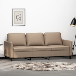 3-OSOBOWA SOFA CAPPUCCINO 180CM SZTUCZNA SKÓRA