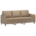 3-OSOBOWA SOFA CAPPUCCINO 180CM SZTUCZNA SKÓRA