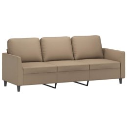 3-OSOBOWA SOFA CAPPUCCINO 180CM SZTUCZNA SKÓRA
