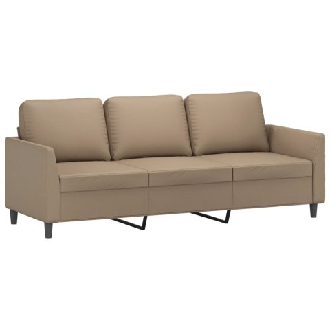 3-OSOBOWA SOFA CAPPUCCINO 180CM SZTUCZNA SKÓRA