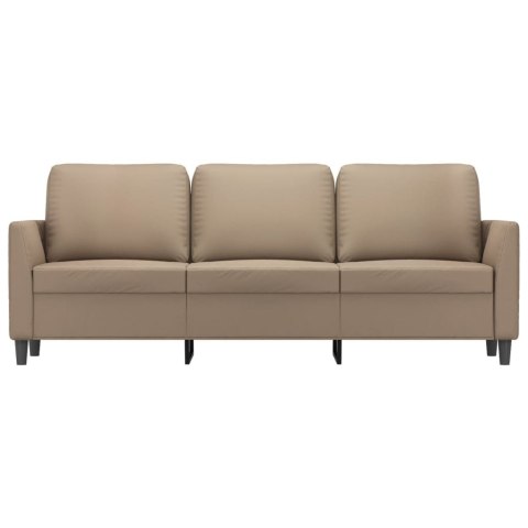3-OSOBOWA SOFA CAPPUCCINO 180CM SZTUCZNA SKÓRA
