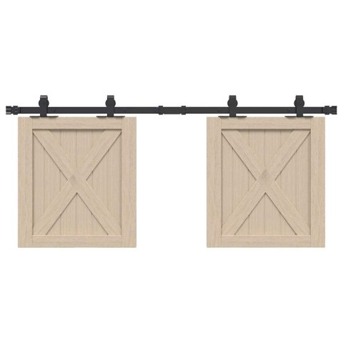 SYSTEM DO DRZWI PRZESUWNYCH DO MEBLI 122CM STAL WĘGLOWA