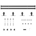 SYSTEM DO DRZWI PRZESUWNYCH DO MEBLI 152CM STAL WĘGLOWA