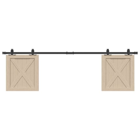 SYSTEM DO DRZWI PRZESUWNYCH DO MEBLI 183CM STAL WĘGLOWA