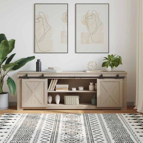 SYSTEM DO DRZWI PRZESUWNYCH DO MEBLI 183CM STAL WĘGLOWA