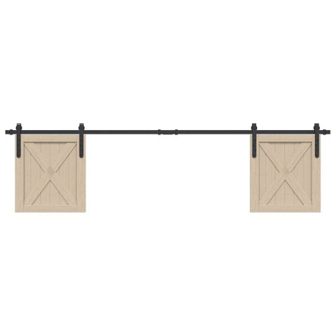 SYSTEM DO DRZWI PRZESUWNYCH DO MEBLI 200CM STAL WĘGLOWA