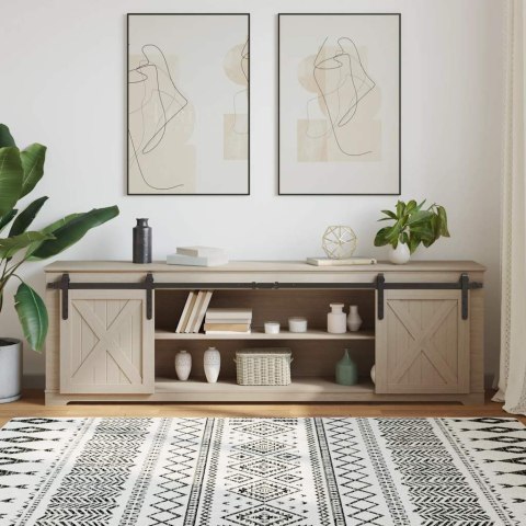 SYSTEM DO DRZWI PRZESUWNYCH DO MEBLI 200CM STAL WĘGLOWA