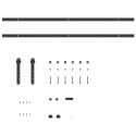 SYSTEM DO DRZWI PRZESUWNYCH DO MEBLI 213CM STAL WĘGLOWA