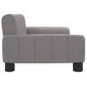 SOFA DLA DZIECI SZARA 70X45X30CM SZTUCZNA SKÓRA