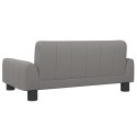 SOFA DLA DZIECI SZARA 70X45X30CM SZTUCZNA SKÓRA