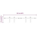 SYSTEM DO DRZWI PRZESUWNYCH DO MEBLI 122CM STAL WĘGLOWA