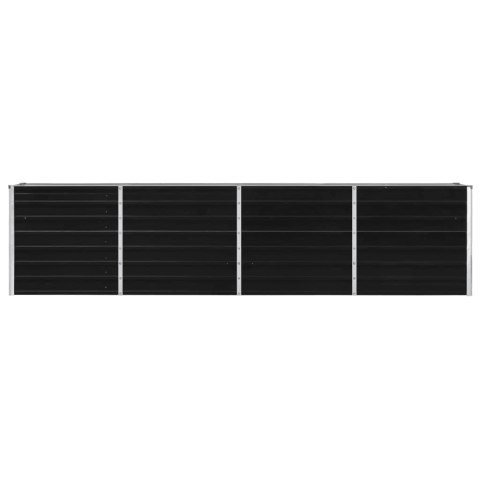 DONICA DO PODNIESIONEJ GRZĄDKI 320X40X77CM STAL ANTRACYTOWA