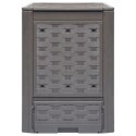 KOMPOSTOWNIK BRĄZOWY 60X60X83CM 300 L RATTAN Z TWORZYWA