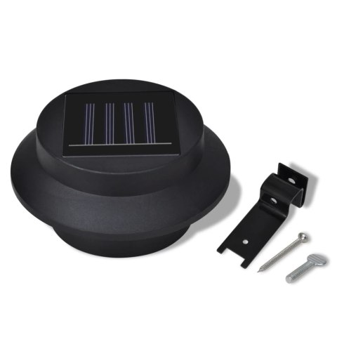 OGRODOWE LAMPY SOLARNE 6 SZT. CZARNE