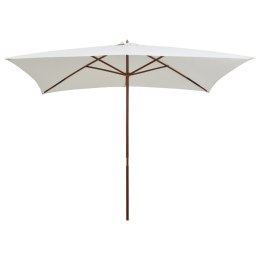 PARASOL OGRODOWY 200X300CM DREWNIANY KREMOWY