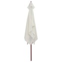 PARASOL OGRODOWY 200X300CM DREWNIANY KREMOWY