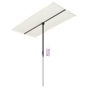 PARASOL OGRODOWY NA ALUMINIOWYM SŁUPKU 180X110CM PIASKOWY