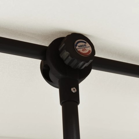 PARASOL OGRODOWY NA ALUMINIOWYM SŁUPKU 180X110CM PIASKOWY