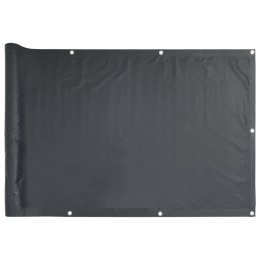 PARAWAN BALKONOWY ANTRACYTOWY 75X500CM WODOODPORNY