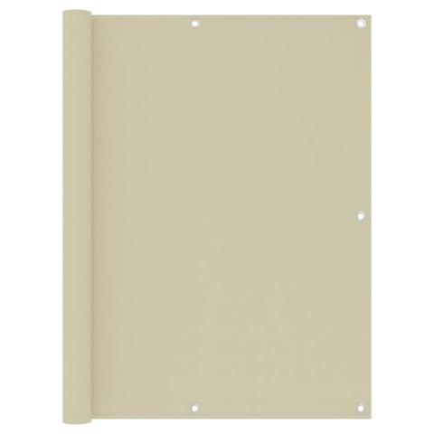 PARAWAN BALKONOWY OSŁONA NA BALKON TARAS KREMOWY 120X300CM WODOODPORNY