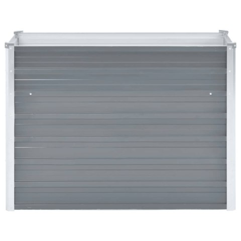 PODWYŻSZONA DONICA Z GALWANIZOWANEJ STALI 100X40X77CM SZARA