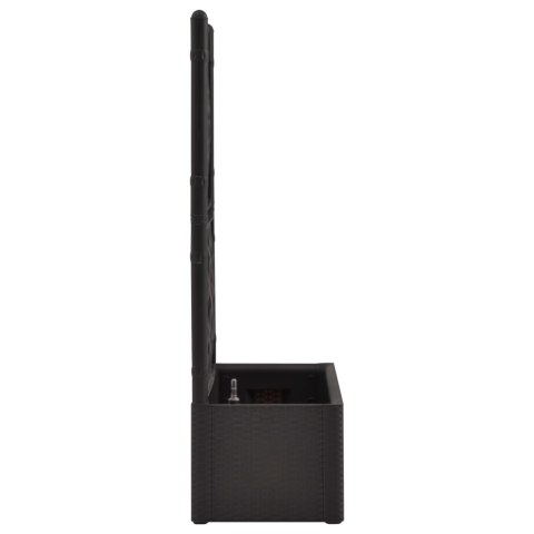 PODWYŻSZONA DONICA Z TRELIAŻEM I SYSTEMEM PODLEWANIA ANTRACYT