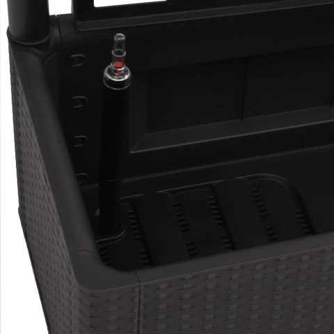 PODWYŻSZONA DONICA Z TRELIAŻEM I SYSTEMEM PODLEWANIA ANTRACYT