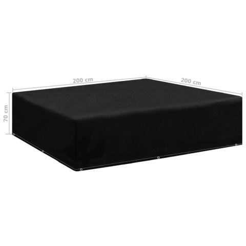 POKROWIEC NA MEBLE OGRODOWE 8 OCZEK 200X200X70CM