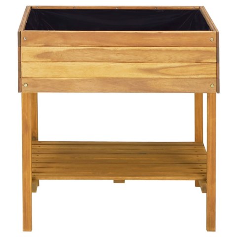 WYSOKA DONICA OGRODOWA 78,5X58,5X78,5CM LITE DREWNO AKACJOWE