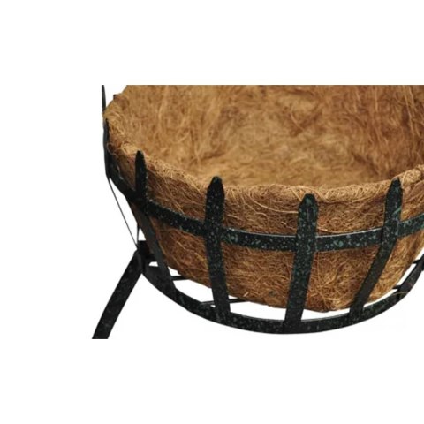 KWIETNIK KOMPLET KOSZY NA KWIATY Z LAMPĄ SŁONECZNĄ LED