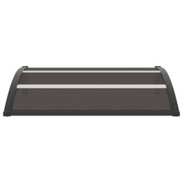 DASZEK NAD DRZWI ZADASZENIE CZARNY 120X75CM PC