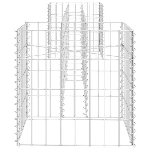 DONICA GABIONOWA W KSZTAŁCIE H DRUT STALOWY 260X40X40CM