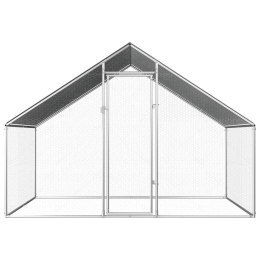 KLATKA ZEWNĘTRZNA DLA KURCZĄT 2,75X2X1,92M STAL GALWANIZOWANA