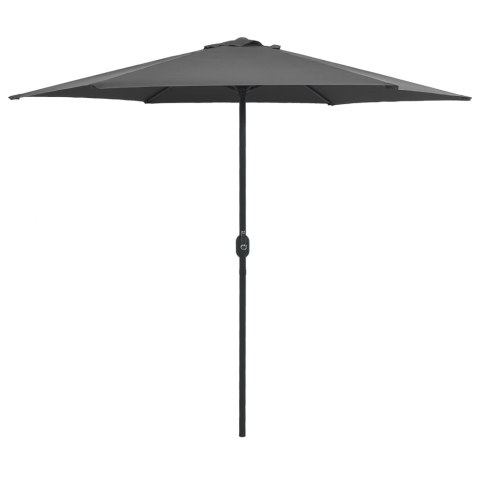 PARASOL OGRODOWY NA ALUMINIOWYM SŁUPKU 270X246CM ANTRACYTOWY