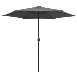 PARASOL OGRODOWY NA ALUMINIOWYM SŁUPKU 270X246CM ANTRACYTOWY