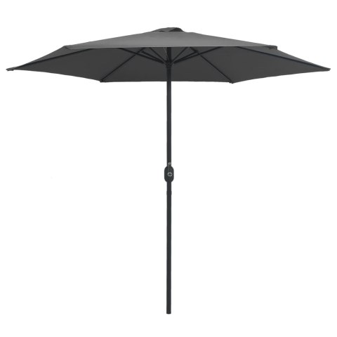 PARASOL OGRODOWY NA ALUMINIOWYM SŁUPKU 270X246CM ANTRACYTOWY