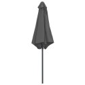 PARASOL OGRODOWY NA ALUMINIOWYM SŁUPKU 270X246CM ANTRACYTOWY