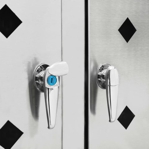 POCZWÓRNA OSŁONA NA KOSZE NA ŚMIECI 240 L STAL NIERDZEWNA