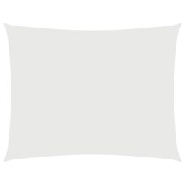 ŻAGIEL PRZECIWSŁONECZNY OGRODOWY WODOODPORNY MARKIZA TARAS PROSTOKĄT 4X6M BIAŁY