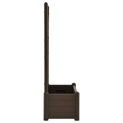 SKRZYNIA NA ROŚLINY Z TREJAŻEM 100X43X142CM PP MOKKA