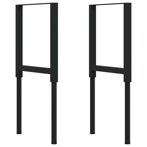 STOLIK ROBOCZY CIEMNY BRĄZ 100X60X(71,5-98)CM DREWNO DĘBOWE