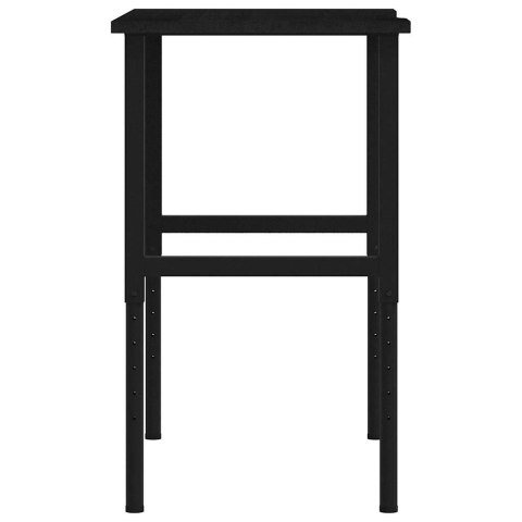 STOLIK ROBOCZY CIEMNY BRĄZ 100X60X(71,5-98)CM DREWNO DĘBOWE