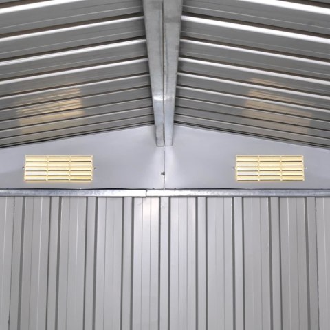 SZOPA OGRODOWA METALOWA ZIELONA 257X205X178CM