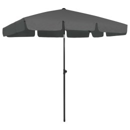 PARASOL PLAŻOWY ANTRACYTOWY 200X125CM
