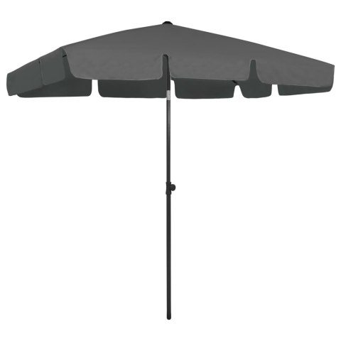 PARASOL PLAŻOWY ANTRACYTOWY 200X125CM
